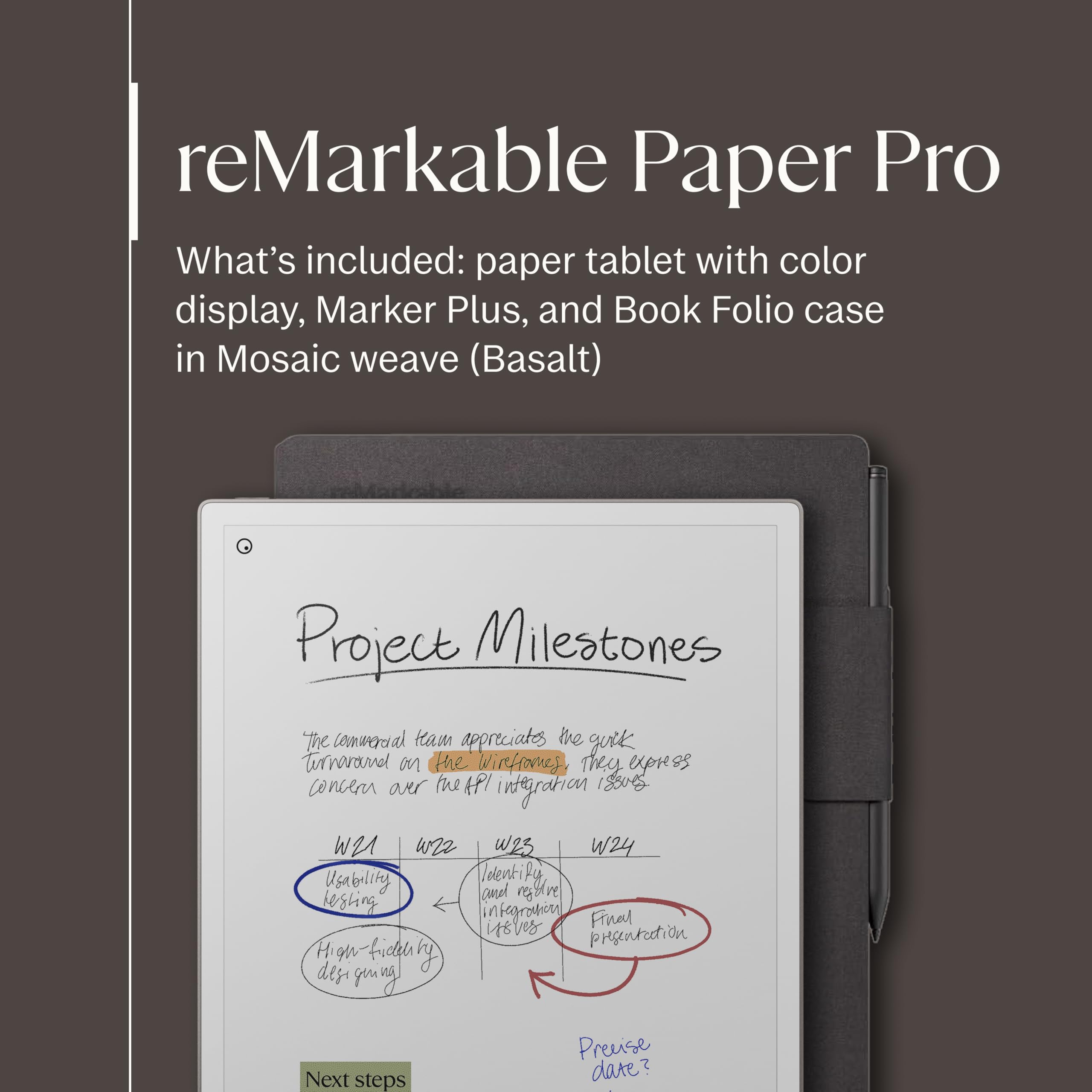 Amazon.co.jp: reMarkable Paper Proバンドル – モザイク織り | 11.8